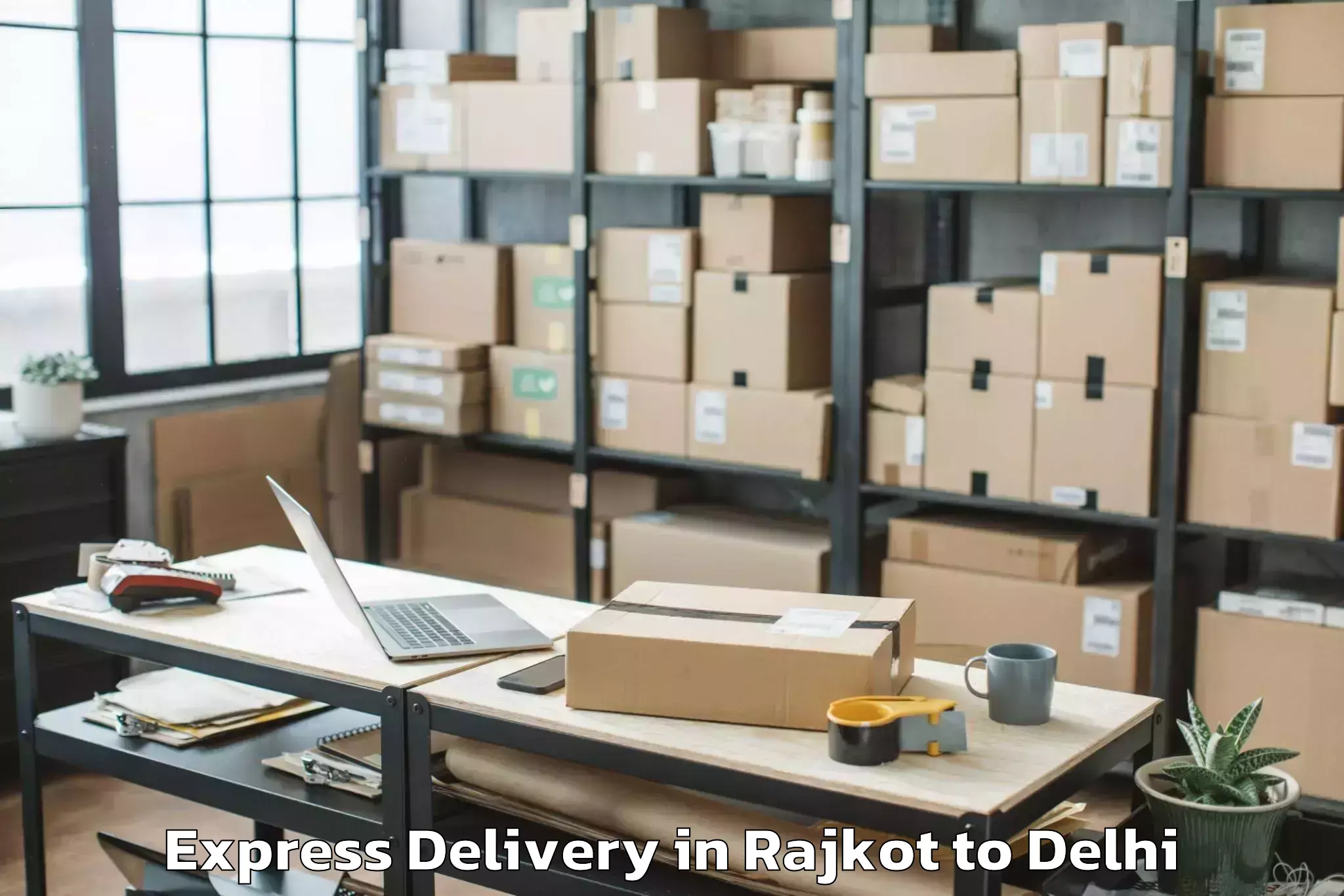 Professional Rajkot to Dt City Centre Mall Delhi Express Delivery